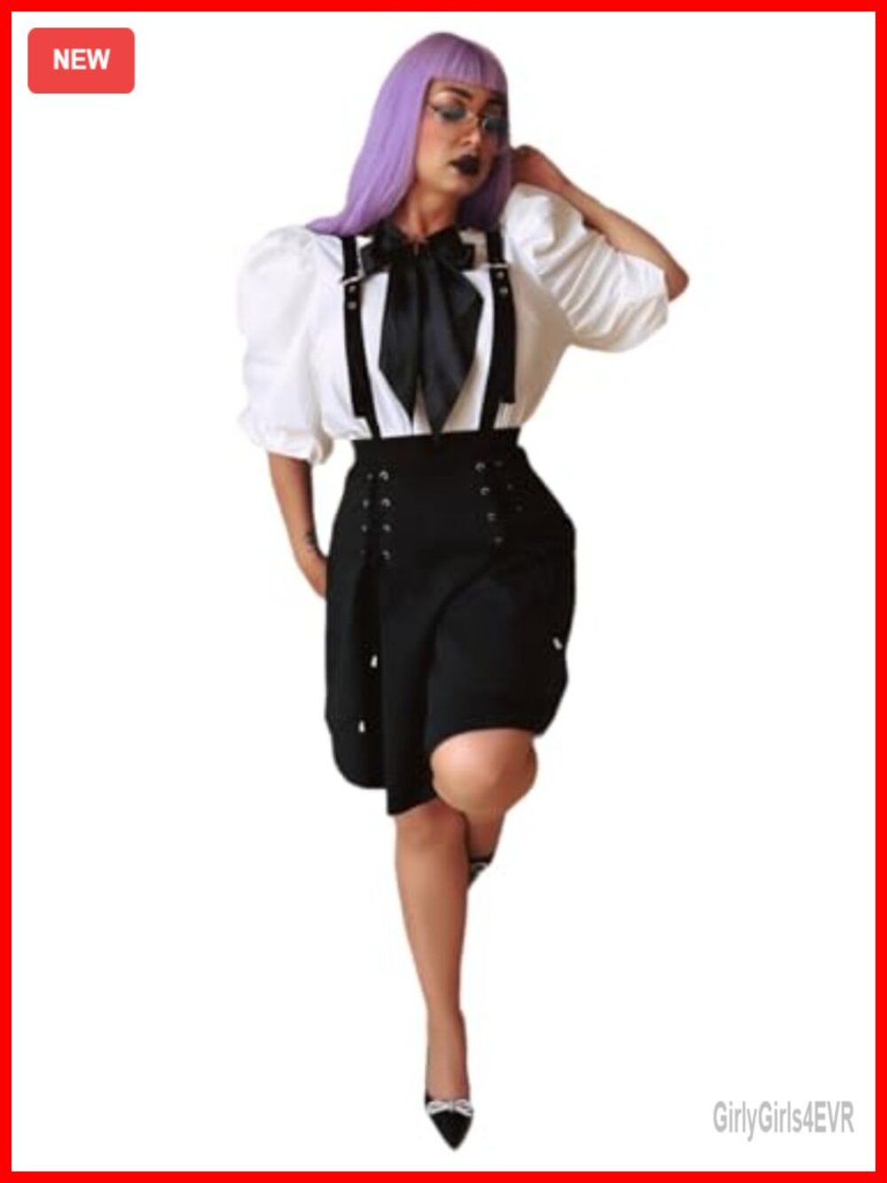 Gothic A-Line Lace-Up Skirt Steampunk Victorian Cosplay